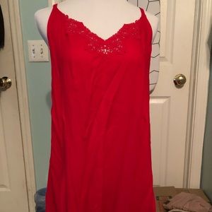 Thin Long, Red Dress